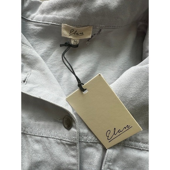 NWT! Elan Women's Blue Denim Cropped Jacket size Medium - Picture 3 of 3